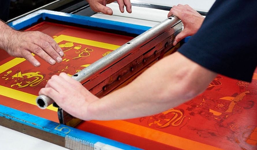 Screen printing allows at-home customization of polyethylene bags with a metal screen and squeegee for single-color designs when learning how to print on polyethylene