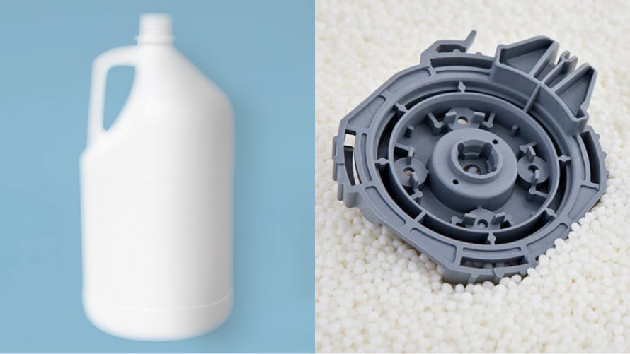 Blow molding focuses on small or medium parts while injection molding enables different size parts.