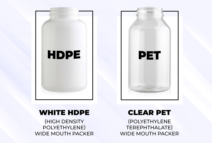 HDPE vs PET are two of the most commonly used plastics