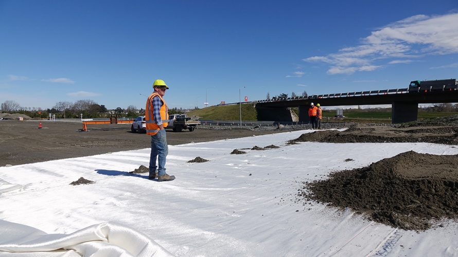 Geotextiles made from PET