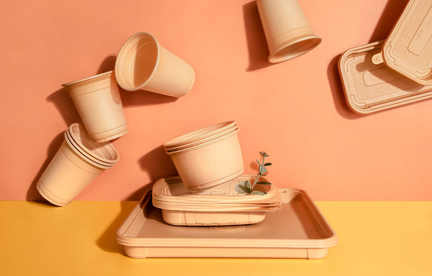 Thermoforming heats plastic sheets, molds them into desired shapes, and trims them into finished products