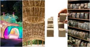 Construction materials from starch-based bioplastics