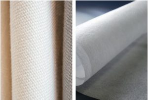 To differentiate woven vs non woven fabric, visual inspection can be an easy way. 