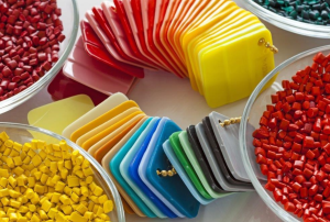 One typical thermoplastic polymer is ABS plastic.