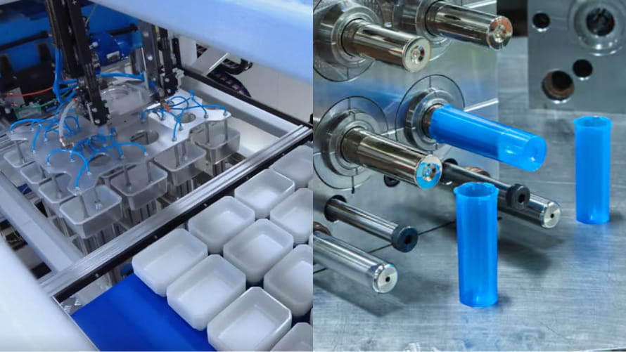There are notable distinctions between the methods of injection molding vs thermoforming.