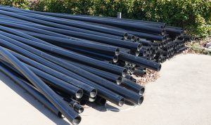 HDPE pipes can be bent and have good impact resistance