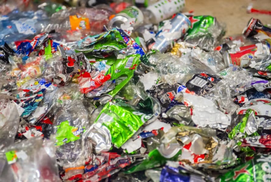 Crushing and Resizing Plastics Bottles