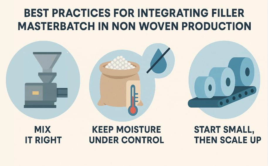 Integrating Filler Masterbatch in Non Woven Production