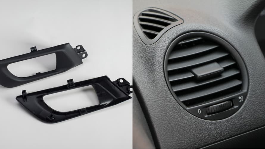 Automotive components made by pressure forming method