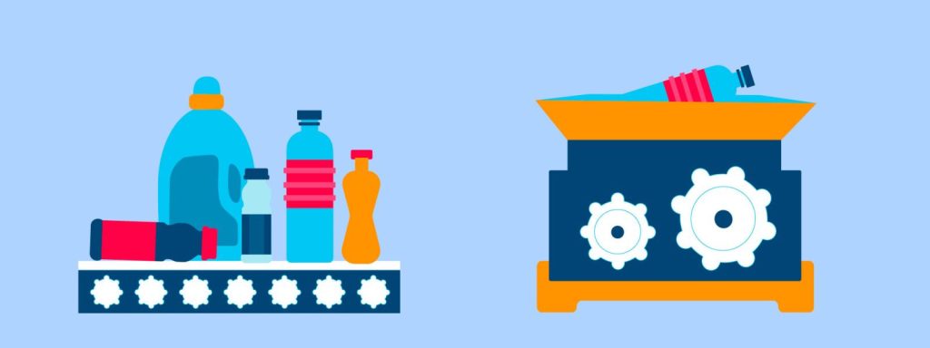 كيفية إعادة تدوير الزجاجات البلاستيكية